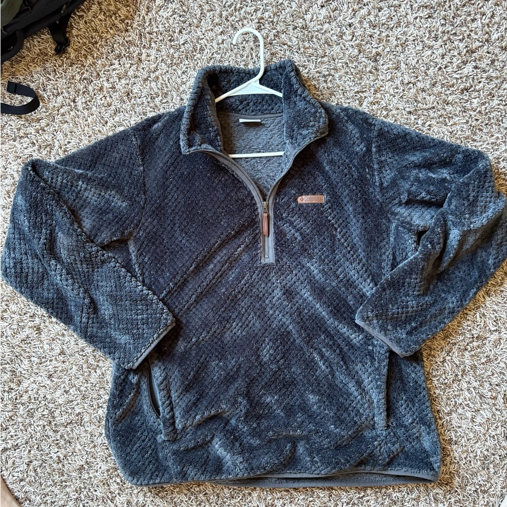Columbia Blue Quarter Zip Pullover